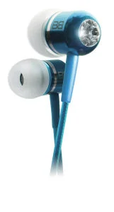 BassBuds Classics Collection Earphones with Swarovski Element - Light Blue Image 1