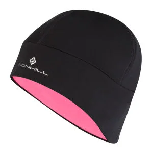 RonHill Women's Vizion Beanie & Glove Set - Black/Fluorescent Pink - S-M - Black Image 1