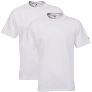 adidas Men's 2-Pack Plain T-Shirts - White - S - White Image 1