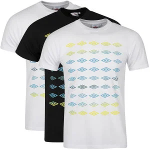 Umbro Men's 3-Pack T-Shirts - White / White / Black - S - White/White/Black Image 1