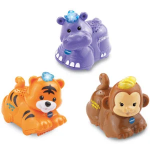 Vtech Toot-Toot Animals - 3 Pack (Tiger, Hippo, Monkey) Image 1