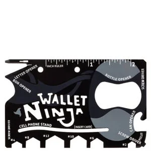 Wallet Ninja 18-in-1 Multi-Tool Including Bottle Opener, Wrench and Screwdriver Image 1