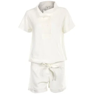 Chloe Women's Double Button Playsuit - White - 10 - White Image 1