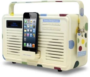 View Quest Emma Bridgewater DAB+/FM Radio and Dock - Polka Dots (8 Pin/Lightning) Image 1