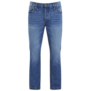 Brave Soul Men's Sprite Regular Fit Jeans - Blue - 30R - Blue Image 1