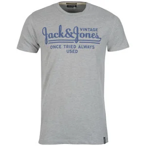 Jack & Jones Vintage Men's Electric T-Shirt - Grey - XL Image 1