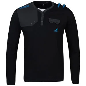 Kangol Men's Fez Jersey Long Sleeved T-Shirt - Black - S - Black Image 1
