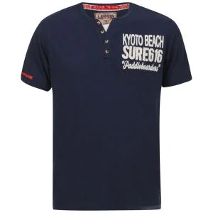 Tokyo Laundry Men's Carrington Kyoto Beach T-Shirt - Mood Indigo - S - Mood Indigo Image 1