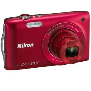 Nikon Coolpix S3200 - Red (16 MP, 6 x Optical Zoom, 2.7 Inch LCD) - Grade A Refurb Image 1