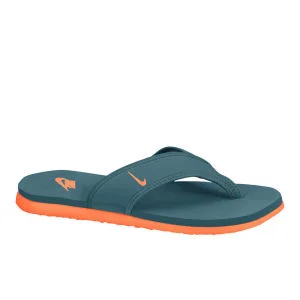 Nike Men's Celso Thong Plus Flip Flops - Green/Orange - 7 - Green/Orange Image 1