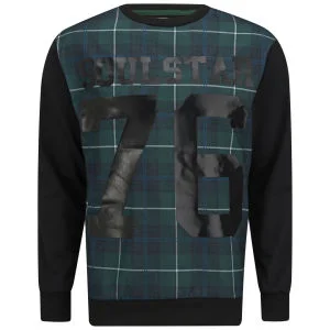 Soul Star Men's Kippling Number Sweatshirt - Green - S - Green Image 1