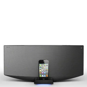 Sony All-In-One Bluetooth Audio System with Dock for iPhone, iPod and iPad - Silver Image 1