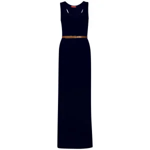 Influence Women's Racer Back Maxi Dress with Belt - Navy - S-M - Navy Image 1