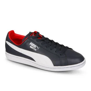 Puma Men's Match Solid Trainer - Navy/Red/White - 6 - Navy/Red/White Image 1