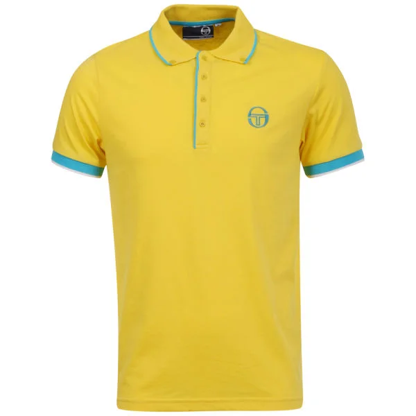 Sergio Tacchini Men's Class Polo Shirt - Yellow - S - Yellow Image 1