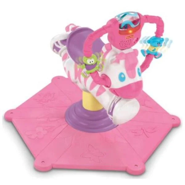 Pink Bounce/Spin Zebra Image 1