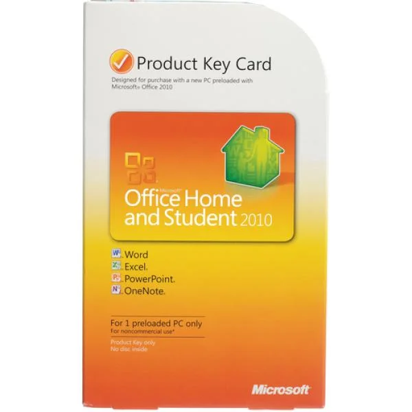 Office 2010 Home & Student (Product Key Card) Image 1