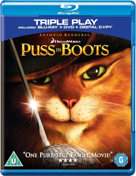 Puss in Boots - Triple Play (Blu-Ray, DVD and Digital Copy) Image 1