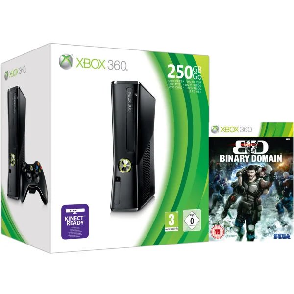 Xbox 360 250GB Console: Bundle (Includes Binary Domain) Image 1