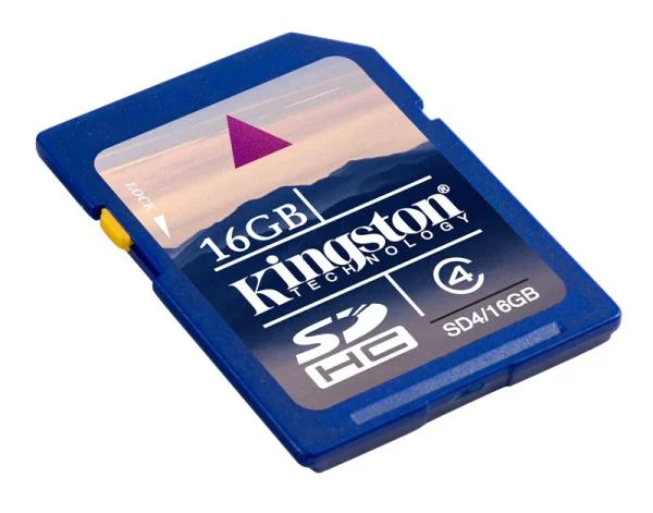 Kingston 16GB SDHC Card - Class 4 (SD4/16GB) Image 1