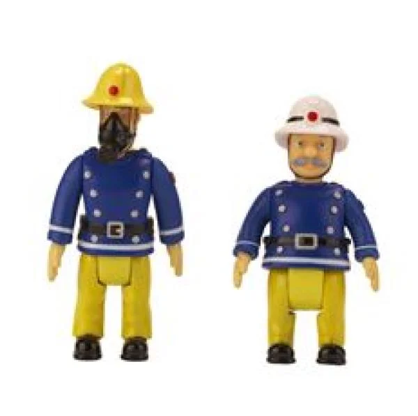 Fireman Sam 2 pack Action Figures Sam and Officer Steele Image 1