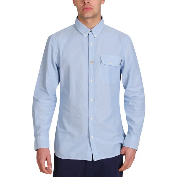 Mas-if Men's Croak Oxford Shirt - Sky Blue - S - Sky Blue Image 1