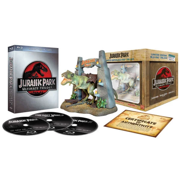 Jurassic Park Ultimate Trilogy: Limited Collector's Edition (T-Rex Model, Blu-Ray, Digital Copies) Image 1