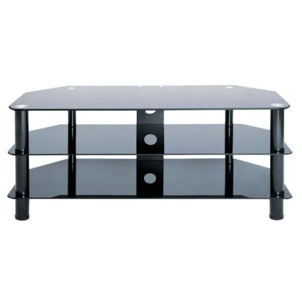 LEVV Black TV Stand for up to 50 Inch TVs Image 1