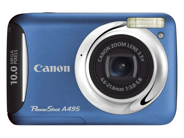 Canon PowerShot A495 10MP 3.3x Optical Zoom 2.5 Inch LCD - Blue Image 1