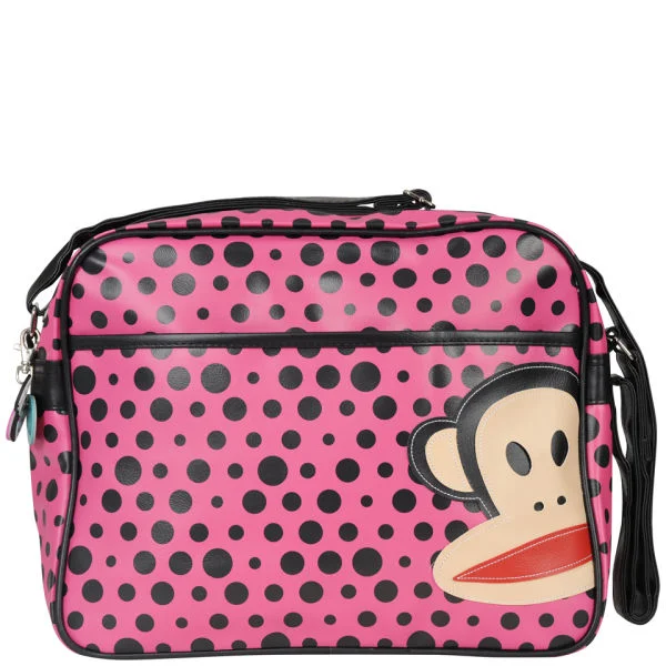 Paul Frank Polka Dot Messenger Bag - Fuschia Image 1