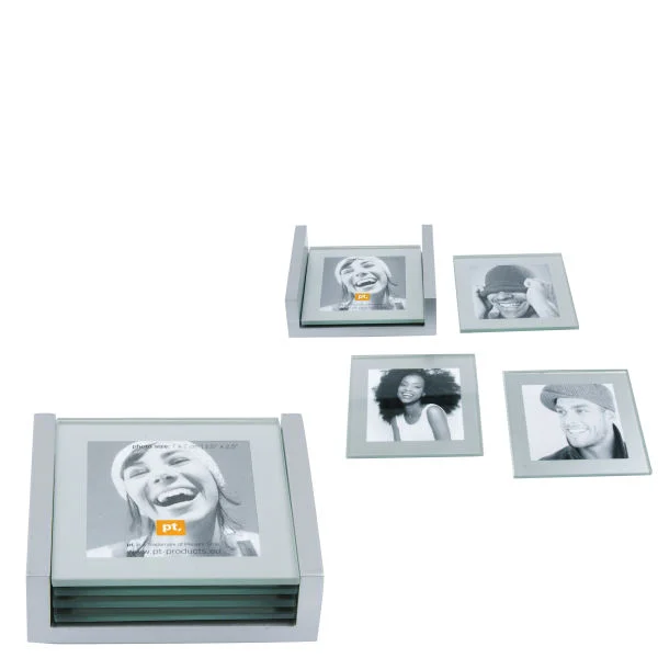Glass Photo Coasters Image 1