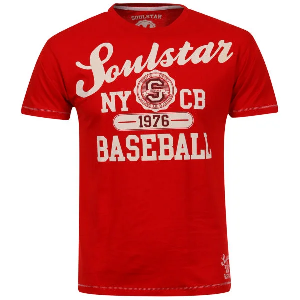 Soul Star Men's Beeball T-Shirt - Red - S - Red Image 1