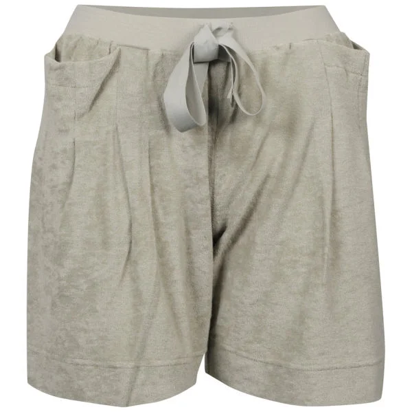 Chloe Women's Velour Shorts - Green - 10 - Green Image 1