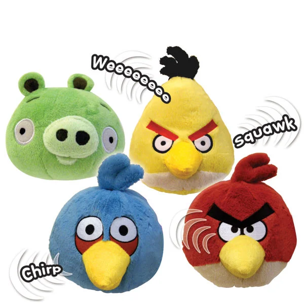 Angry Birds 8 Inch Plush with Sound - Assortment Image 1