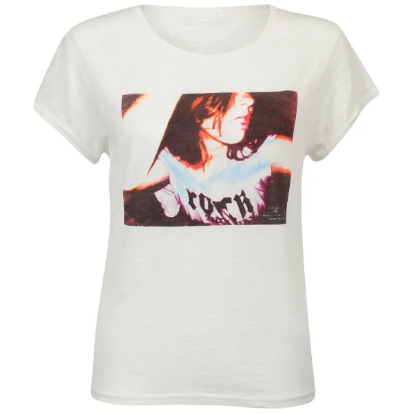 Lee Women's Slubby Print T-Shirt - New Off White - XS - White Image 1