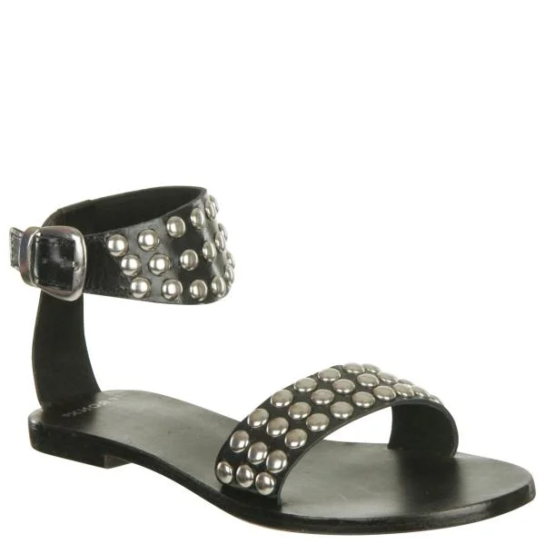 Bronx Women's Sienna Ankle Strap Sandals - Black - 3 - Black Image 1