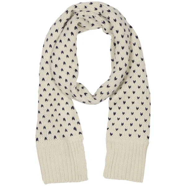 French Connection Women's Raindrops Pom Pom Scarf - One Size - Oyster Image 1