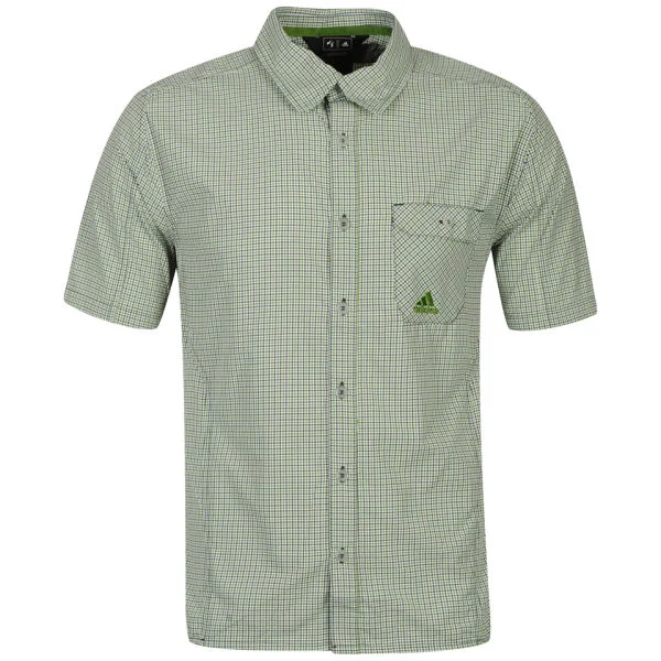 adidas Men's Short Sleeve Shirt - Green - XS Image 1