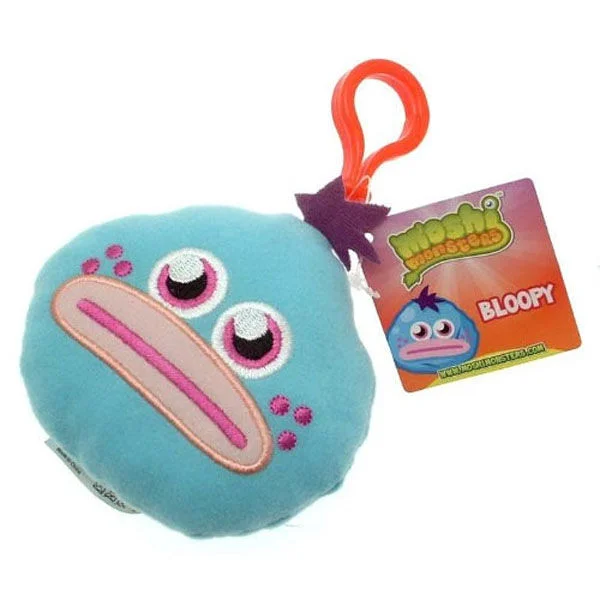 Moshi Monsters Back Pack Buddies Keyring - Bloopy Image 1