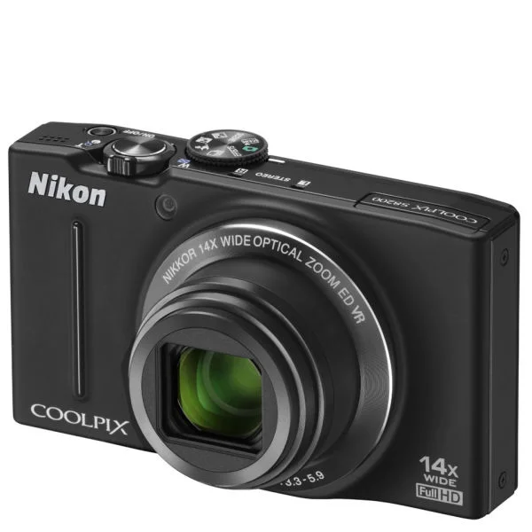 Nikon Coolpix S8000 Compact Digital Camera - Black (14.2MP, 10x Optical Zoom) 3 Inch LCD Refurbished Image 1