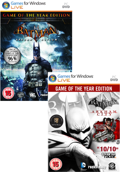 Batman Arkham GOTY Bundle: Includes Arkham City and Arkham Asylum Image 1