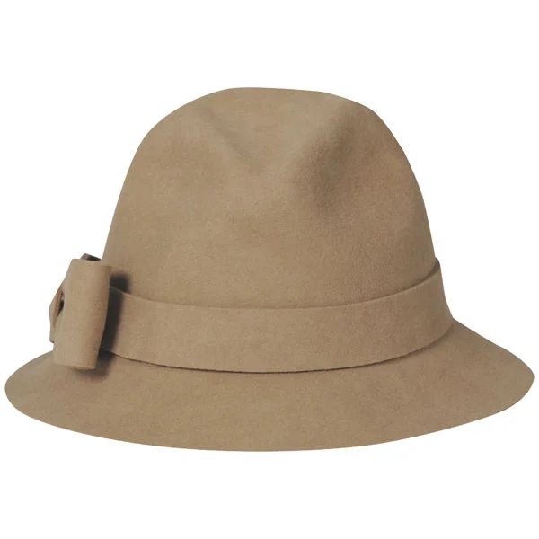 French Connection Women's Bow Felt Trilby - One Size - Cream Image 1