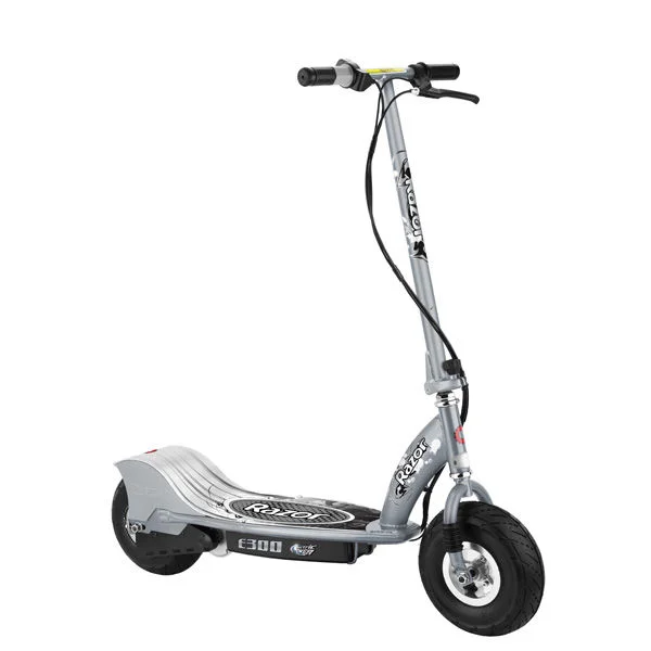 Razor E300 Electric Scooter - Silver Image 1