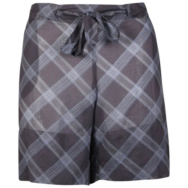 Chloe Women's Check Shorts - Navy - 10 - Navy Image 1