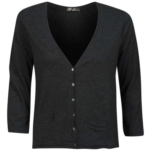 Brave Soul Women's Buttoned Cardigan - Grey - S - Grey Image 1