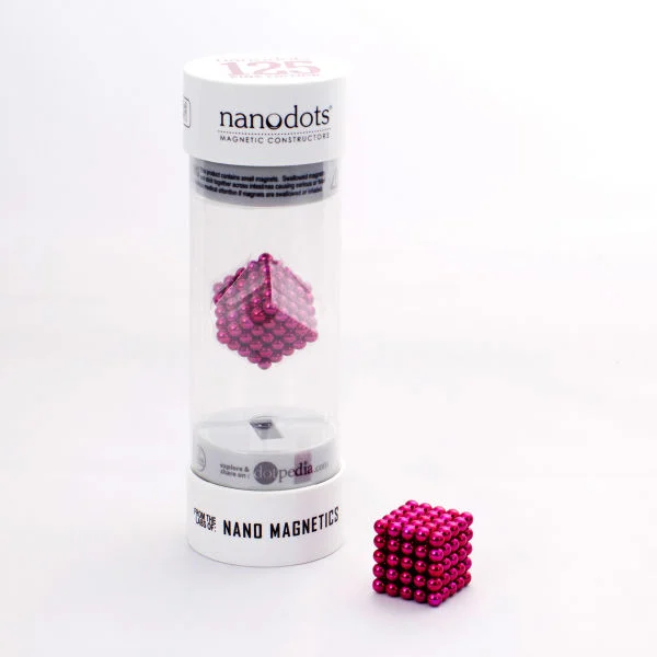Nanodots Magnetic Constructors Pink - 125 Dots Image 1