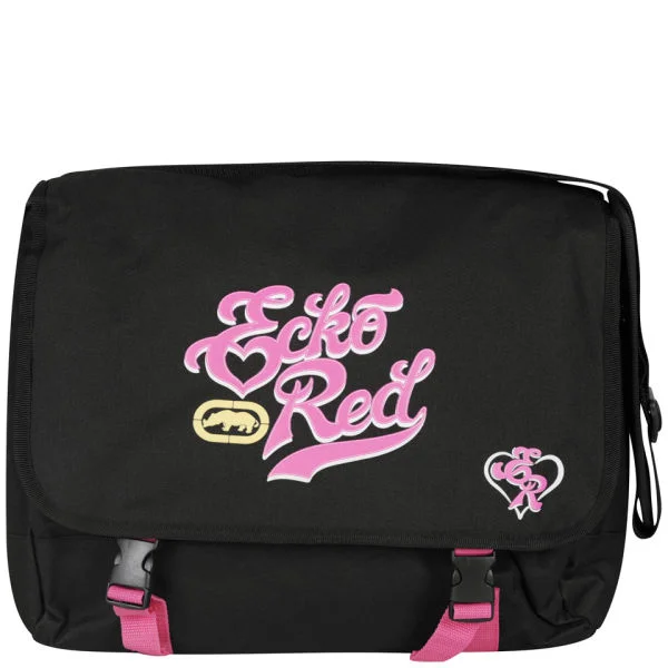 Ecko Women's Lola Messenger Bag - Black/Pink Image 1
