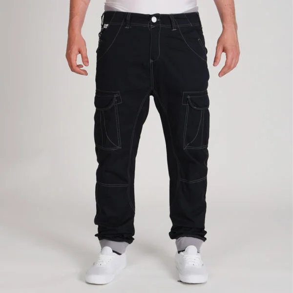 55 Soul Men's Soul Drop Crotch Chino - Navy - 30R - Navy Image 1