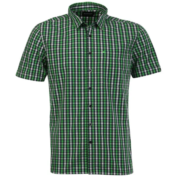 Boxfresh Men's Caelinus Short Sleeved Shirt - Green - S - Navy Image 1