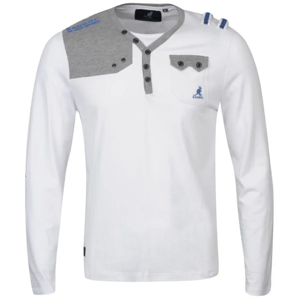 Kangol Men's Fez Jersey Long Sleeved T-Shirt - White - S - White Image 1